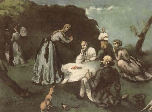 Paul Cezanne Le Dejeuner sur i herbe Spain oil painting art